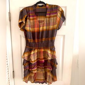 Vertigo silk dress